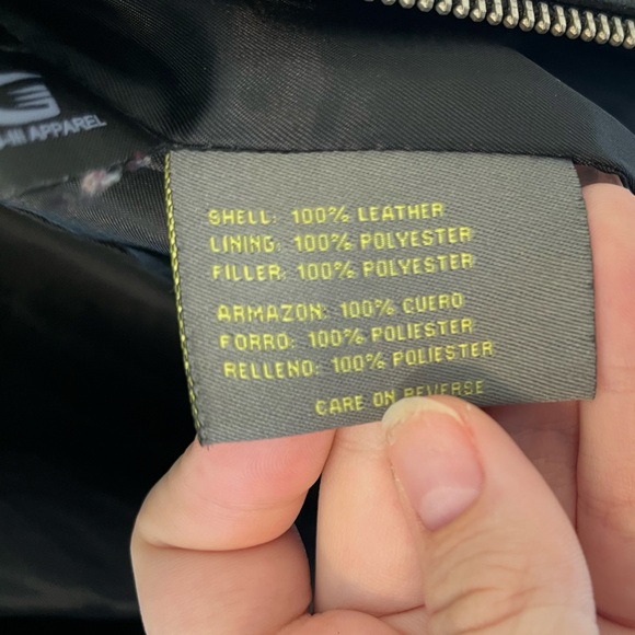 Kenneth Cole Reaction black leather jacket, excellent condition - Picture 5 of 5